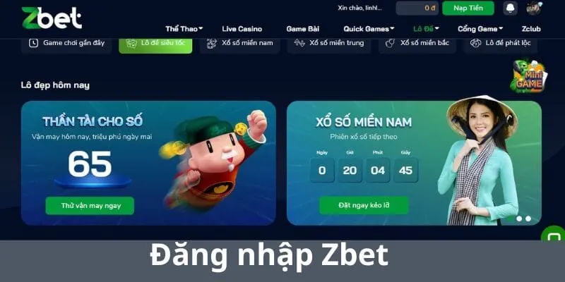 Quy trình 4 bước đăng nhập ZBet dễ dàng qua website