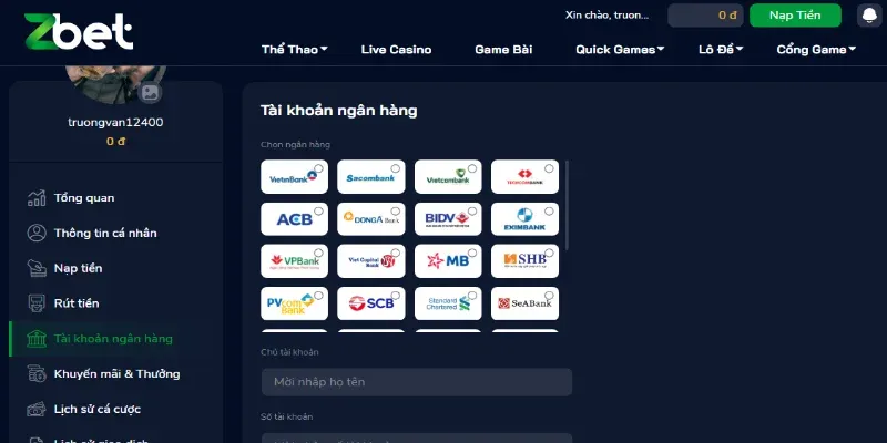 Rút tiền Zbet bằng mã cào điện thoại cũng được nhiều người tin dùng